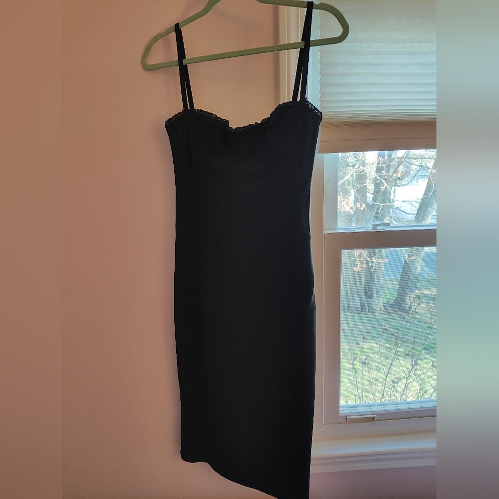 Dolce & Gabbana Black Corset Bodycon Dress